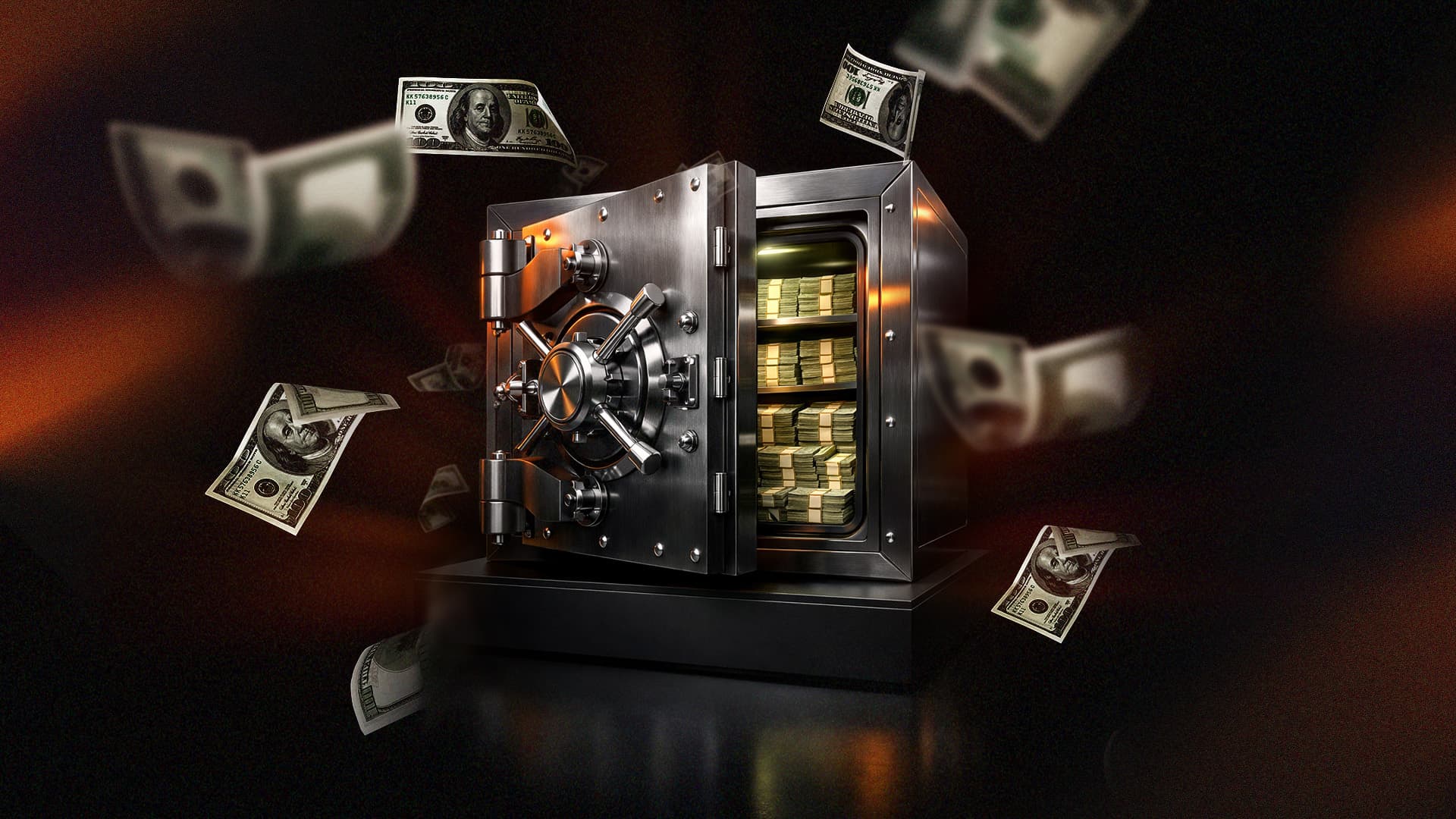 money in a vault